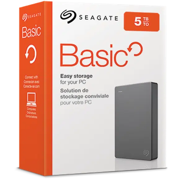 דיסק קשיח חיצוני Seagate Basic 5TB 2.5 inch EXTERNAL DRIVE USB3.0 1 דיסק קשיח חיצוני Seagate Basic 5TB 2.5 inch EXTERNAL DRIVE USB3.0