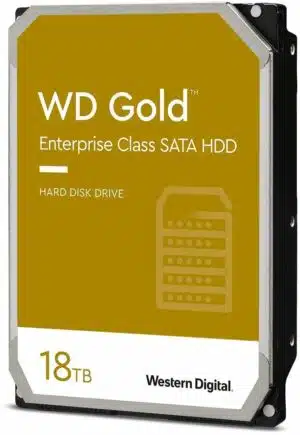 דיסק קשיח פנימי לנייח WD GOLD 18TB 512MB 7200rpm 3.5 SATA3 6GB/PS
