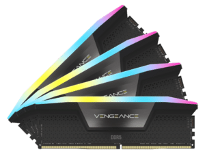 ז. לנייח CORSAIR VENGEANCE RGB 64GB 4x16GB DDR5 6200MHz C32