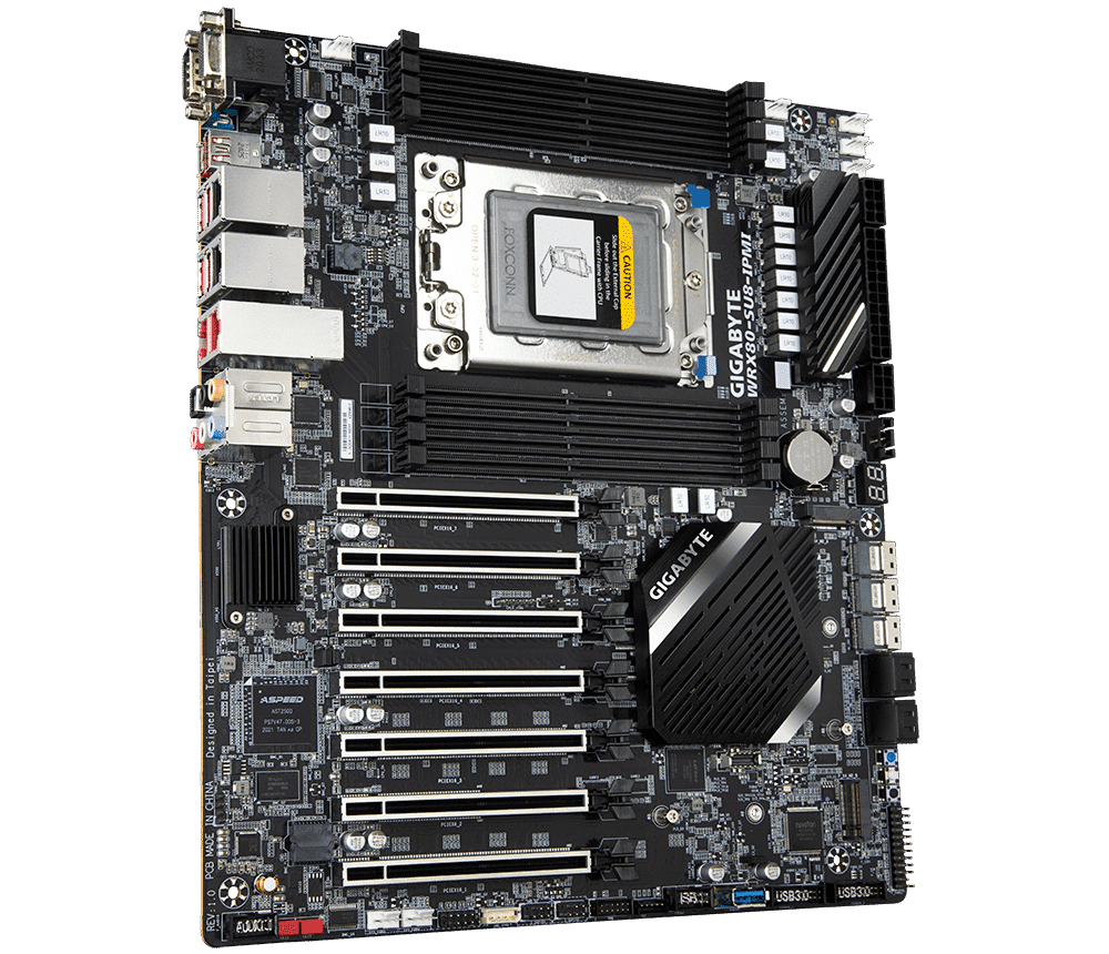 לוח אם למעבד Gigabyte WRX80-SUB-IPMI sWRX8 Ryzen TR pro 3000WX 2 לוח אם למעבד Gigabyte WRX80-SUB-IPMI sWRX8 Ryzen TR pro 3000WX