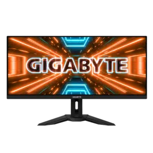 מסך מחשב גיימינג Gigabyte M34WQ 144HZ UWQHD 1MS HDR400 IPS KVM 21:9 SPK BLACK