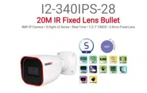 מצלמת צינור Provision I2-340IPS-28 IP POE 4MP 2.8
