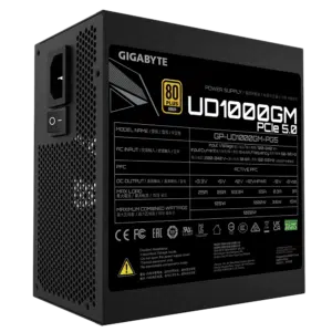 ספק כוח Gigabyte UD1000GM PG5 1000W PCIE 5.0 ready 80 PLUS Gold