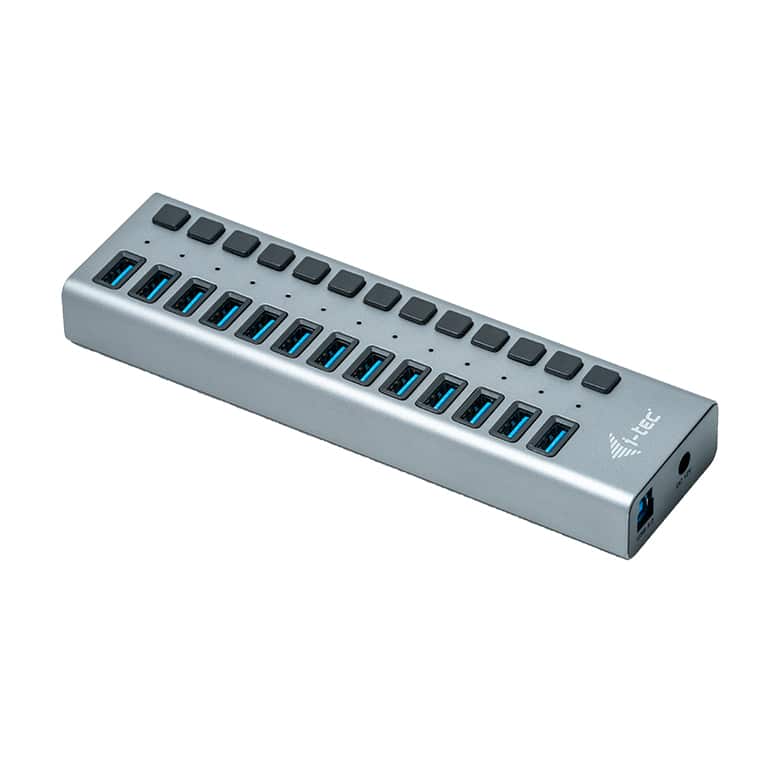 עמדת טעינה 13 יציאות USB 3.0 עם מתאם מתח 60W 2 עמדת טעינה 13 יציאות USB 3.0 עם מתאם מתח 60W