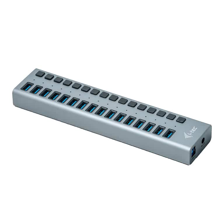 עמדת טעינה 16 יציאות USB 3.0 עם מתאם מתח 90W 2 עמדת טעינה 16 יציאות USB 3.0 עם מתאם מתח 90W