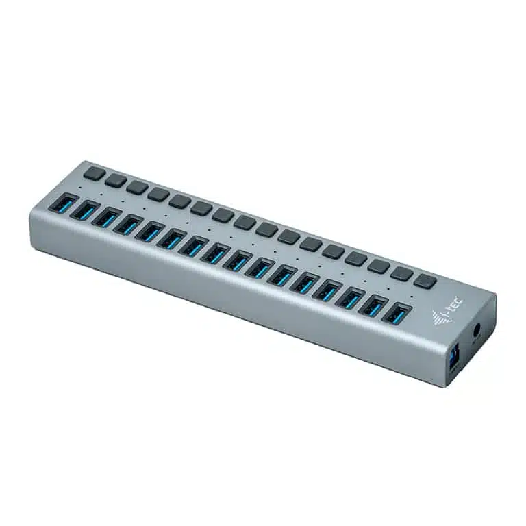 עמדת טעינה 16 יציאות USB 3.0 עם מתאם מתח 90W 2 עמדת טעינה 16 יציאות USB 3.0 עם מתאם מתח 90W