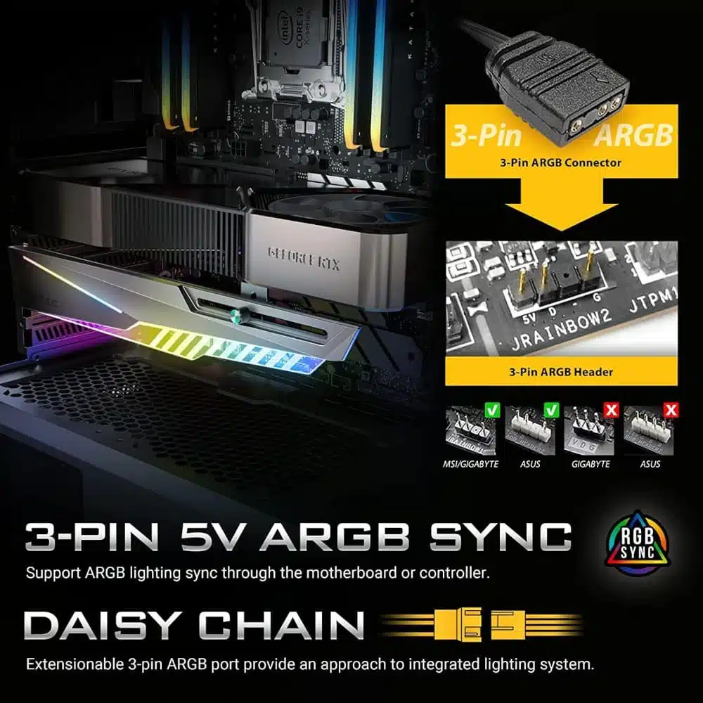 תומך לכרטיס מסך ANTEC GPU Holder Dagger Black RGB 3 תומך לכרטיס מסך ANTEC GPU Holder Dagger Black RGB