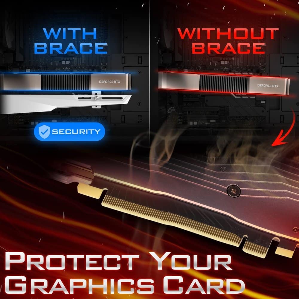 תומך לכרטיסי מסך ANTEC GPU Support Dagger White 4 תומך לכרטיסי מסך ANTEC GPU Support Dagger White