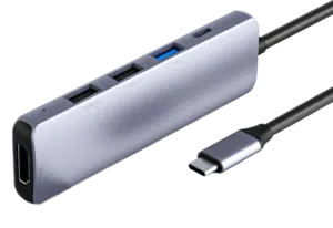תחנת עגינה Netac WF12 Type-C USB 3.0X1 USB 2.0X2 1GB Lan HDMI PD