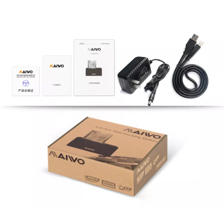 תחנת עגינה לדיסק בודד 3.5/2.5 MAIVO Single HDD DOCKING STATION 4 תחנת עגינה לדיסק בודד 3.5/2.5 MAIWO Single HDD DOCKING STATION