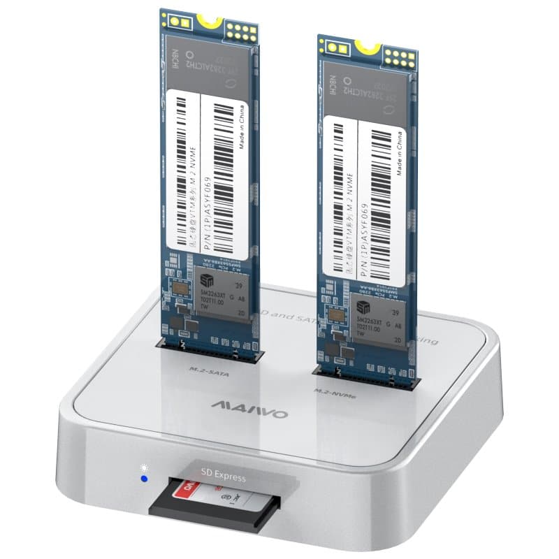 תחנת עגינה לדיסקים MAIVO Type-C to M.2/NVME Plus Card Reader 1 תחנת עגינה לדיסקים MAIWO Type-C to M.2/NVME Plus Card Reader