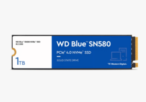 דיסק פנימי WD Blue SN580 1TB Nvme Gen4 2280 Up to 4150MB/s