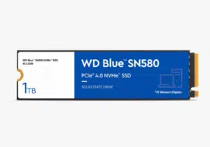 דיסק פנימי WD Blue SN580 1TB Nvme Gen4 2280 Up to 4150MB/s