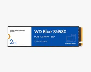 דיסק פנימי WD Blue SN580 2TB Nvme Gen4 2280 Up to 4150MB/s