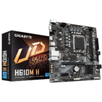 לוח לאינטל דור 12 gigabyte h610m h ddr5 vga hdmi 4 מחשב גיימינג i3-13100, GTX 1660 Super, 16GB 4800Mhz, 500GB NVMe, Windows 11