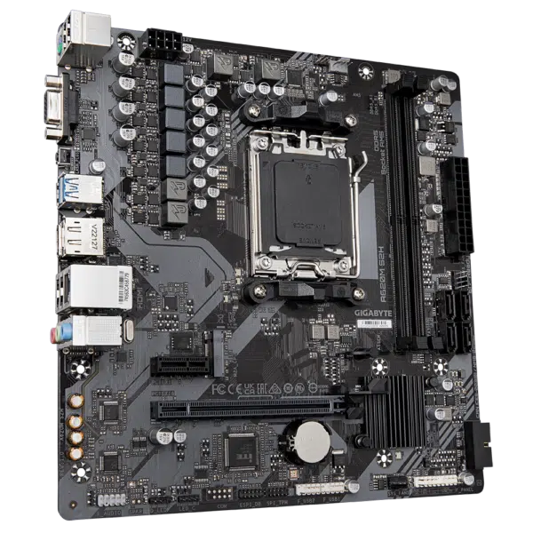לוח למעבדי Gigabyte A620M S2H DDR5 Micro-Atx DP HDMI VGA AM5 AMD