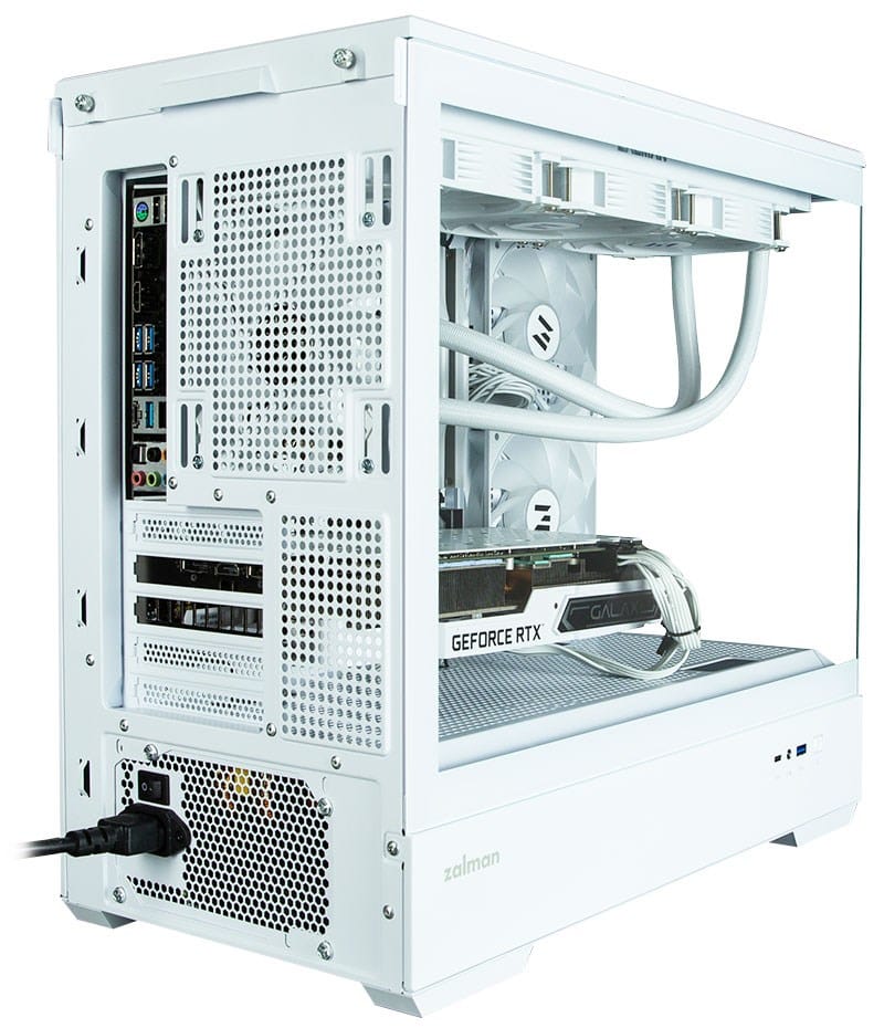 מארז גיימינג לבן Zakman P30 בצבע לבן עם מאווררי ARGB 4 מארז גיימינג לבן Zakman P30 בצבע לבן עם מאווררי ARGB
