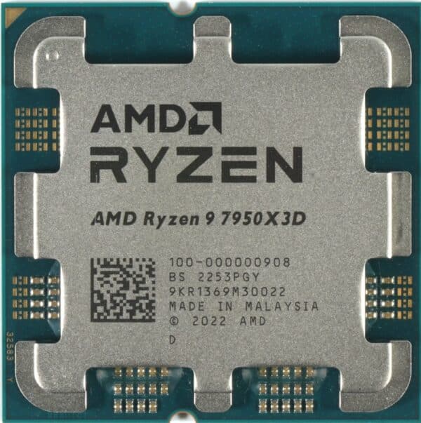 מעבד גיימינג AMD Ryzen 9 7950X3D 5.7Ghz 16 Cores AM5