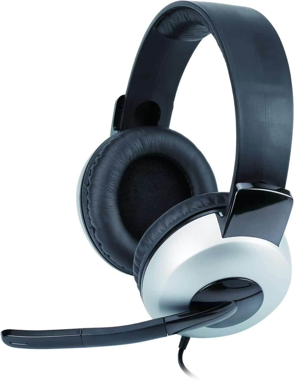 אוזניות ומיק Genius HS-05A Headphones and Mic PL Silver/Black 3 אוזניות ומיק Genius HS-05A Headphones and Mic PL Silver/Black – תמונה 3