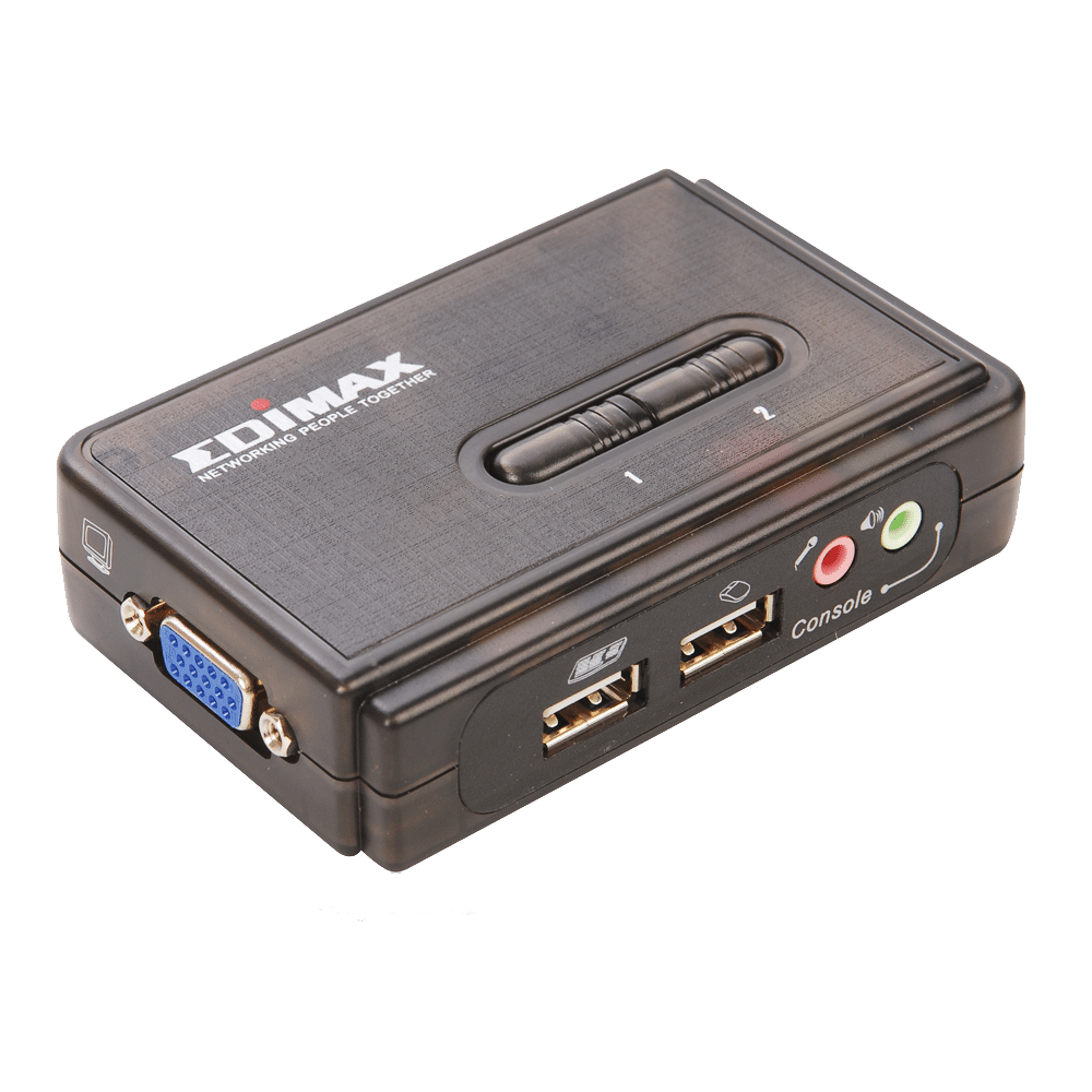 קופסאת מיתוג לשני מחשבים EDIMAX USB TO USB AND SOUND KVM 1 קופסאת מיתוג לשני מחשבים EDIMAX USB TO USB AND SOUND KVM