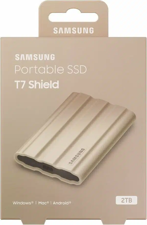 MU PE2T0K 2 דיסק חיצוני Samsung T7 Shield 2TB External NVME HDD USB 3.2 IP65