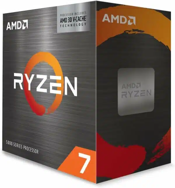 R7 series 5000 11 מעבד AMD Ryzen 7 5700X3D Box no Fan no GPU Unlocked 8 Cores