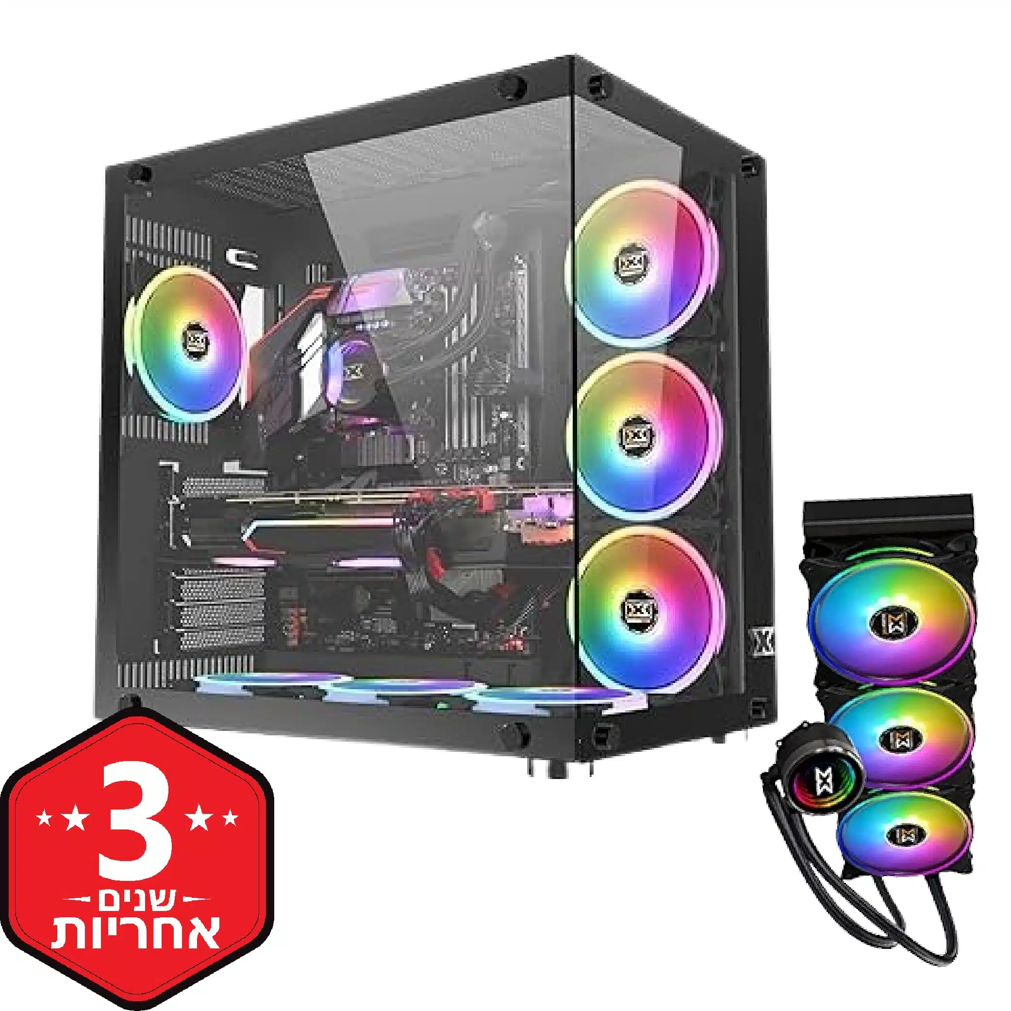 מחשב גיימינג I9-14900KF, RTX 4070, 32GB 6000MHZ, 2TB 1 מחשב גיימינג I9-14900KF, RTX 4070, 32GB 6000MHZ, 2TB