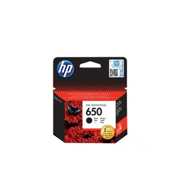 ראש דיו שחור HP 650 CZ101AE 1 ראש דיו שחור HP 650 CZ101AE