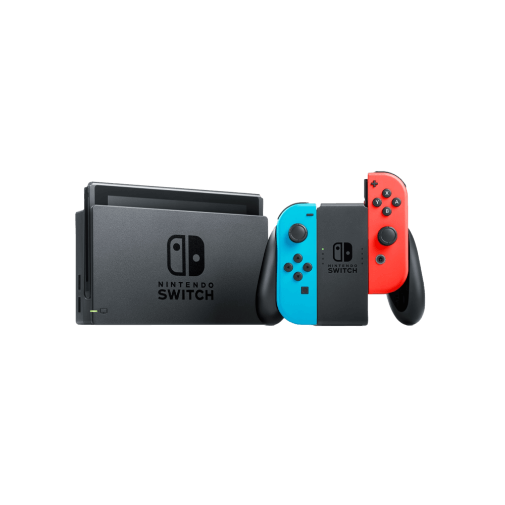 קונסולה NINTENDO SWITCH V1.1 NEON 1 קונסולה NINTENDO SWITCH HEG NEON OLED כחול אדום