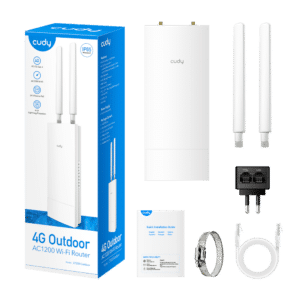 נתב מוקשח אלחוטי כולל מודם סלולרי CUDY LT500 OUTDOOR 4G LTE