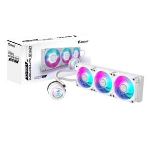 נוזלי משולש לבן Gigabyte AORUS WATERFORCE II 360 ICE 360mm ARGB