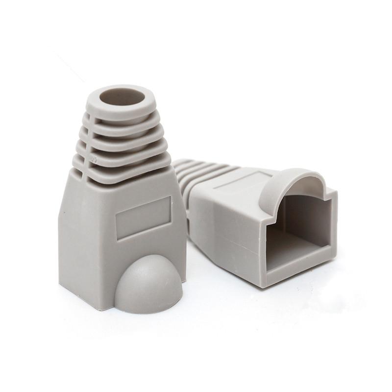 מגן פלסטיק לתקע רשת 100 יח RJ45 Boot grey 1 מגן פלסטיק לתקע רשת 100 יח RJ45 Boot grey