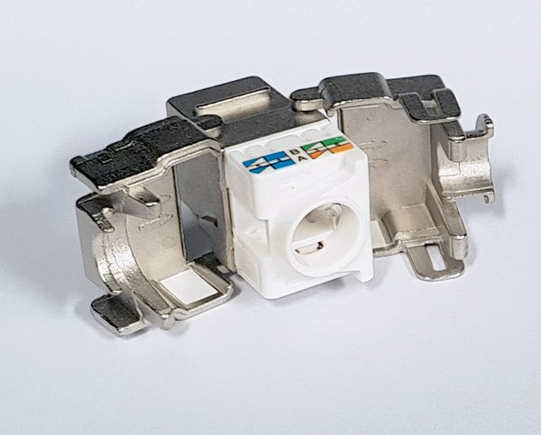 מחבר נקבה Female Connector RJ-45 Cat 6 2 מחבר נקבה Female Connector RJ-45 Cat 6 – תמונה 2