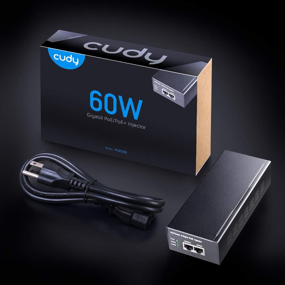 מזרק Cudy 60W Gigabit PoE Injector Adapter up to 100 Meters 5 מזרק Cudy 60W Gigabit PoE Injector Adapter up to 100 Meters – תמונה 5