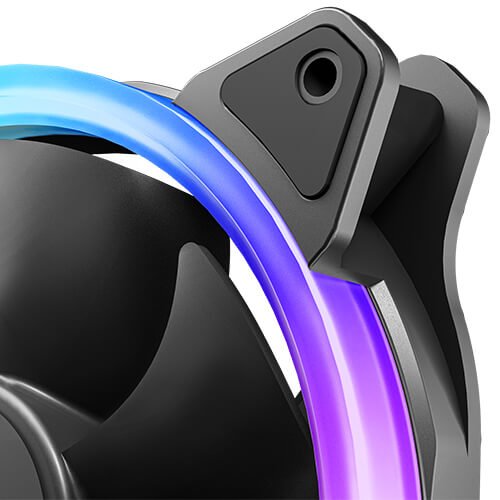 מאוורר למארז Antec Neon 120mm ARGB PWM 3 מאוורר למארז Antec Neon 120mm ARGB PWM – תמונה 3