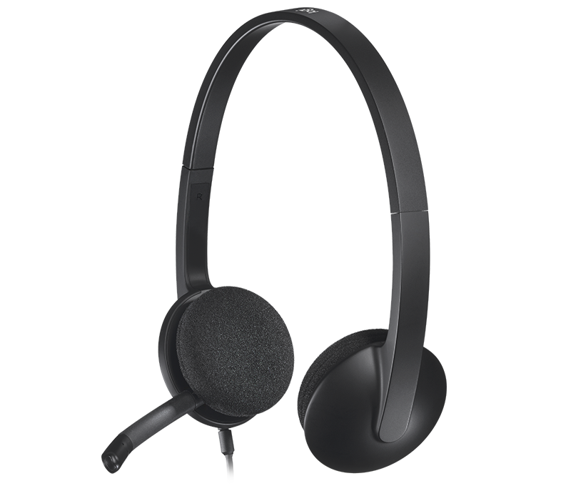 אוזניות Logitech USB Headset H340 With Microphone 1 אוזניות Logitech USB Headset H340 With Microphone