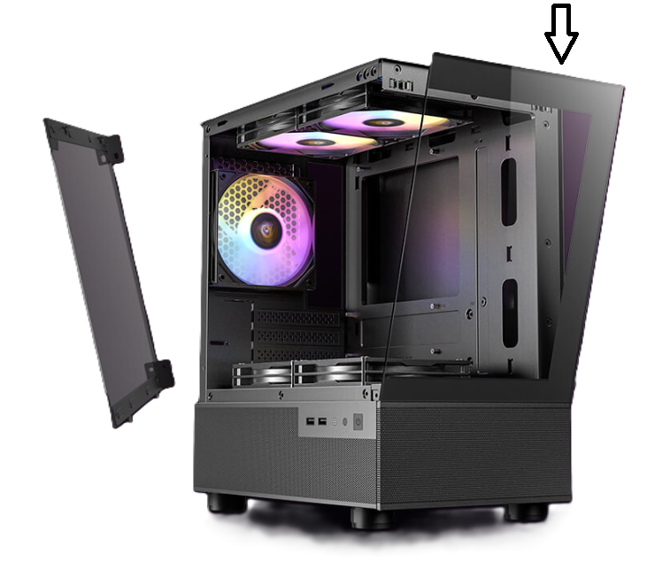 פנל קידמי למארז שחור ANTEC CX200M 1 פנל קידמי למארז שחור ANTEC CX200M