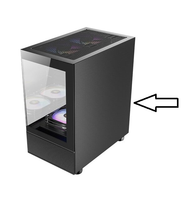 צד ימין למארז שחור ANTEC CX200M 1 צד ימין למארז שחור ANTEC CX200M