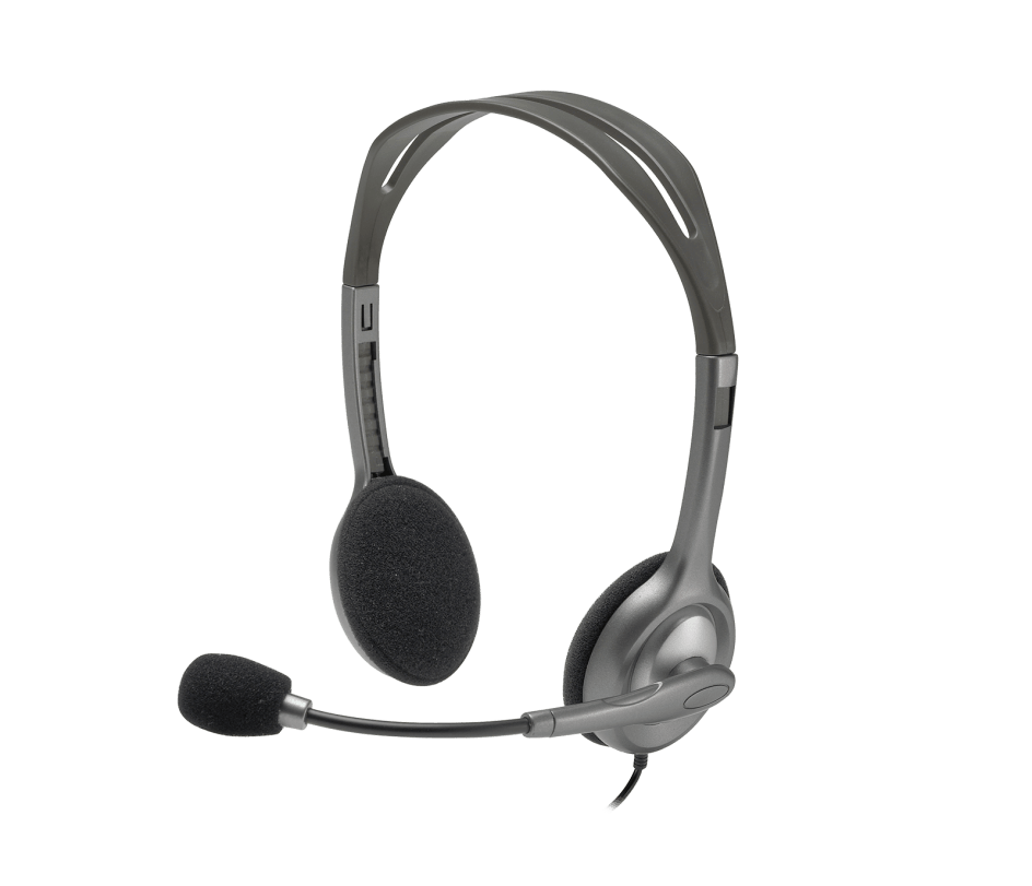 אוזניות לוגיטק MIC + Headset H110 DUAL PL PLUG 1 אוזניות לוגיטק MIC + Headset H110 DUAL PL PLUG