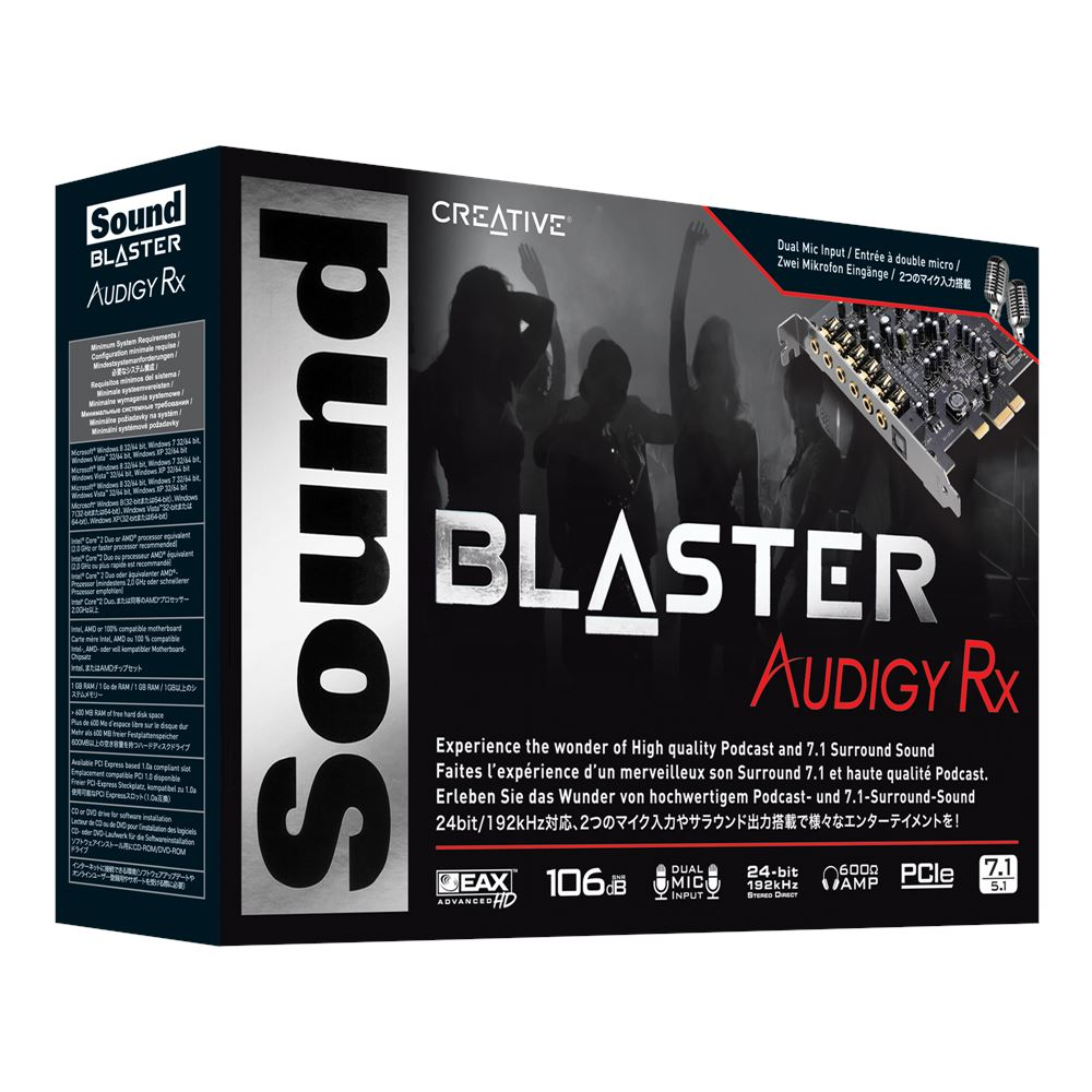 כרטיס קול Crerative Sound Blaster Audigy RX 2 כרטיס קול Crerative Sound Blaster Audigy RX – תמונה 2