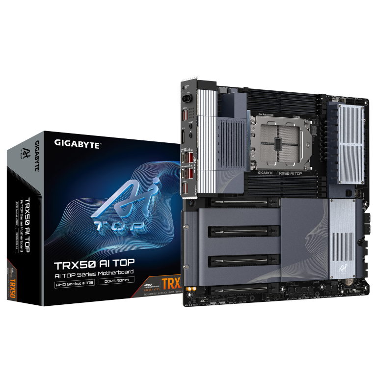 לוח אם Gigabyte TRX50 AI TOP for AMD sTR5 7000 series usb 4.0 1 לוח אם Gigabyte TRX50 AI TOP for AMD sTR5 7000 series usb 4.0