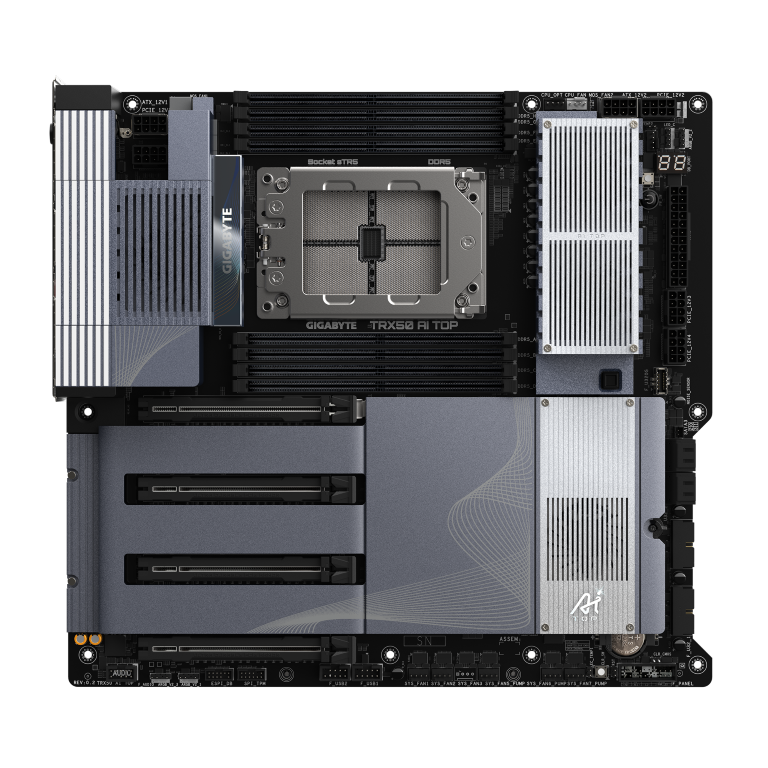 לוח אם Gigabyte TRX50 AI TOP for AMD sTR5 7000 series usb 4.0 2 לוח אם Gigabyte TRX50 AI TOP for AMD sTR5 7000 series usb 4.0 – תמונה 2