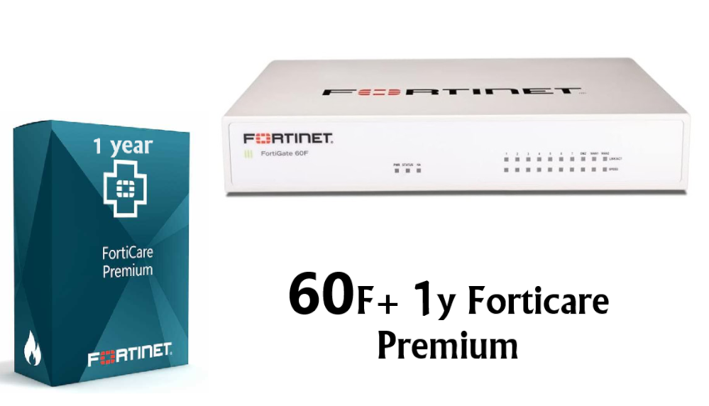 רשיון FortiGate-60F HW PLUS 1y 1 רשיון FortiGate-60F HW PLUS 1y
