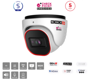 מצלמת כיפה  Provision DI-350IPSN-28-V4 IP 5MP 2.8 POE IP67