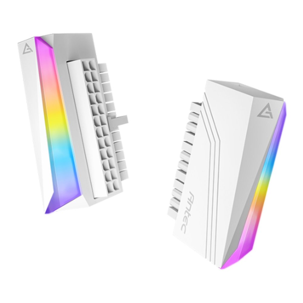 מתאם 90 מעלות ל24-פין ARGB White Adapter °Antec 24-pin 90 3 מתאם 90 מעלות ל24-פין ARGB White Adapter °Antec 24-pin 90 – תמונה 3