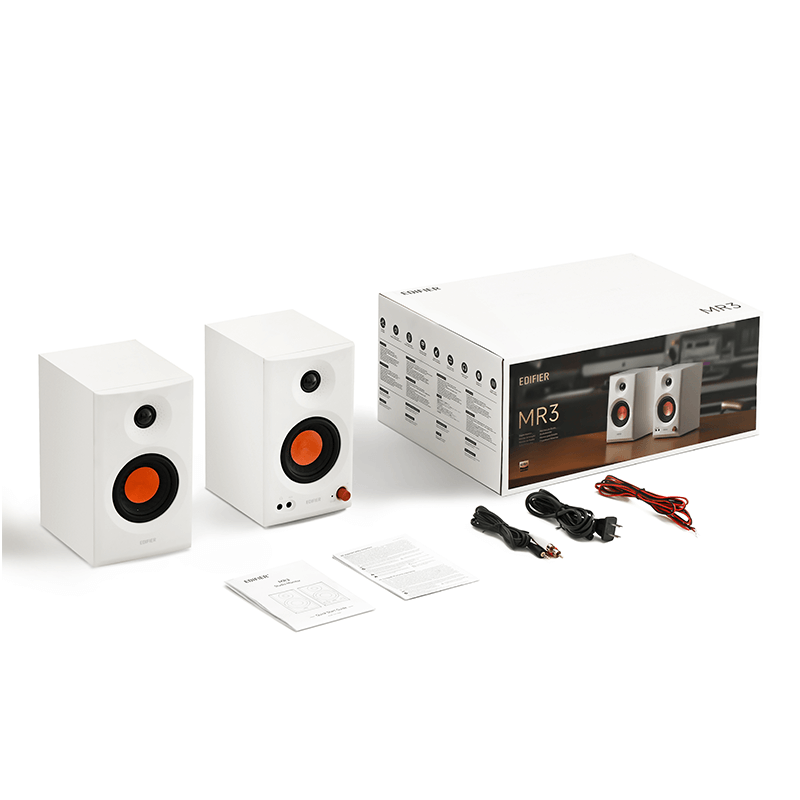רמקולים Edifier MR3 White 2.0 Studio Speakers 36W RMS BT 5.4 5 רמקולים Edifier MR3 White 2.0 Studio Speakers 36W RMS BT 5.4 – תמונה 5