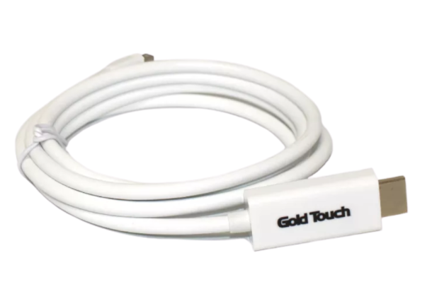 כבל 1.8 מ miniDP ל- GOLD TOUCH HDMI 2 כבל 1.8 מ miniDP ל- GOLD TOUCH HDMI – תמונה 2