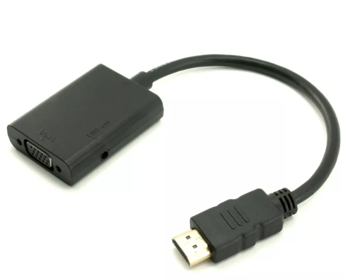 מתאם HDMI To VGA With Audio Output Adapter 1 מתאם HDMI To VGA With Audio Output Adapter