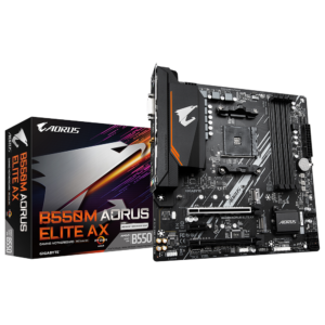 לוח אם Gigabyte B550M AORUS ELITE AX AM4 DDR4 WIFI DVI HDMI M-Atx