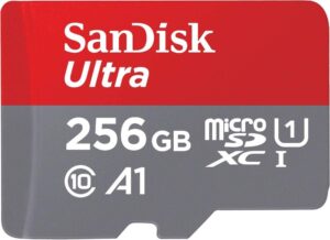 כרטיס זכרון SanDisk 256GB Ultra microSDXC UHS-I Up to 150MB/s C10